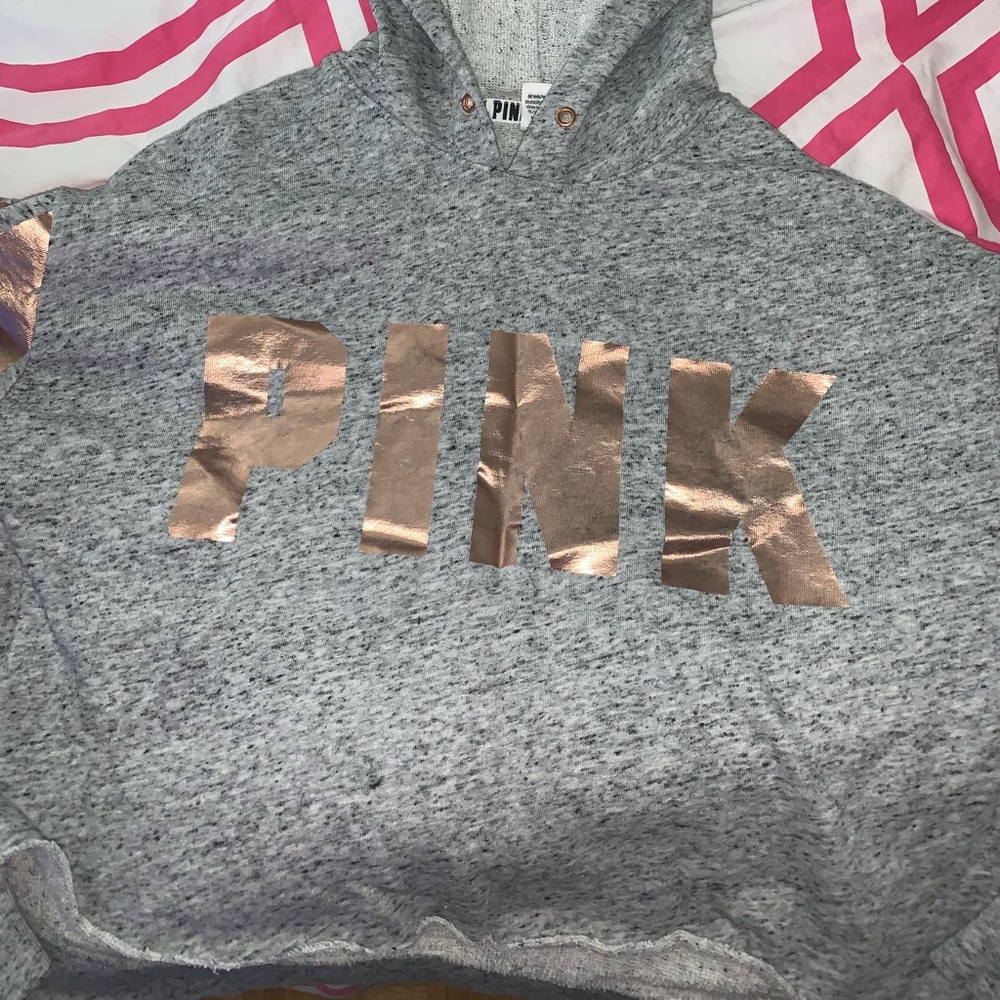 Crop Top pink sweatshirt